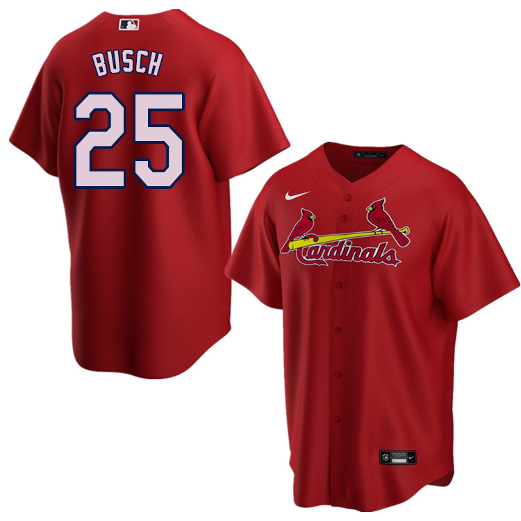 Nike Men #25 Gussie Busch St.Louis Cardinals Baseball Jerseys Sale-Red